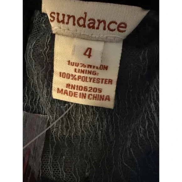 Sundance Boho Maxi Dress 4 Mesh Embroidered Sheer Indie Festival Cottagecore - Picture 8 of 12